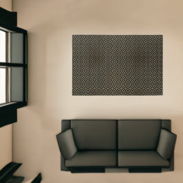 Padrão geométrico marroquino Dourado e preto