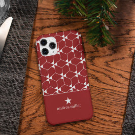 Padrão geométrico moderno com Monograma estrelado
