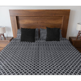 Padrão Geométrico Moderno de Preto e Branco