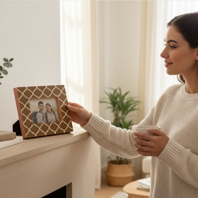 Padrão Geométrico Moderno Elegante Wooden (Criador carregado)