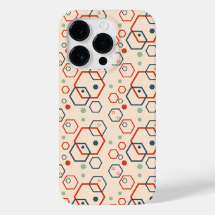 Padrão geométrico moderno hexagonal colorido