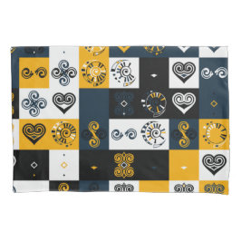 Padrão geométrico moderno tendência amarelo