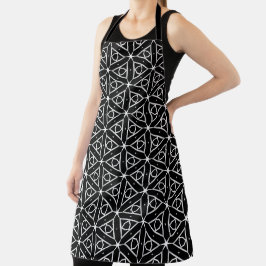 Padrão Geométrico Preto Branco e Prata