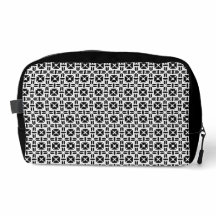 Padrão Geométrico Preto e Branco Elegante