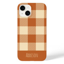 Padrão Gingham Fall Personalizado