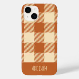 Padrão Gingham Fall Personalizado