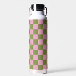 Padrão Gingham Verdejado Rosa