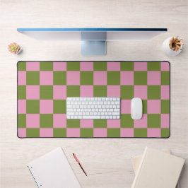 Padrão Gingham Verdejado Rosa