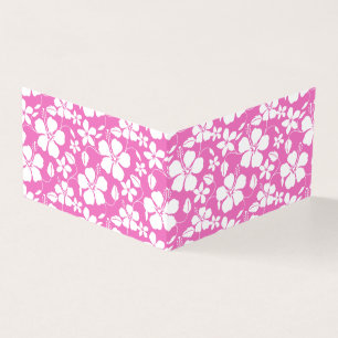 Padrão havaiano Hula (Hibiscus) a rosa