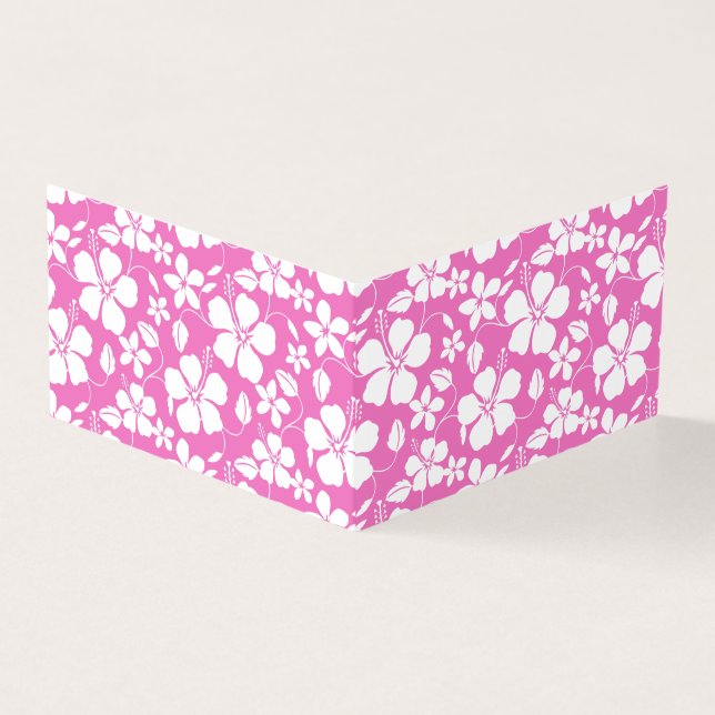 Padrão havaiano Hula (Hibiscus) a rosa (Exterior)