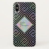 Padrão Holográfico Moderno - capas de iphone