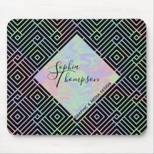 Padrão Holográfico Moderno - Mousepad