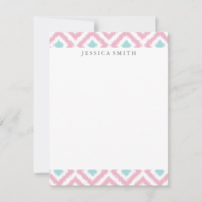 Padrão Ikat da rosa claro (Frente)