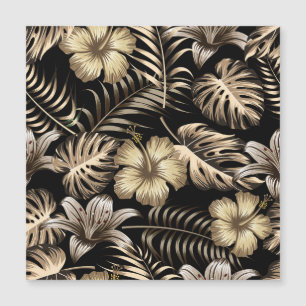 Padrão Invisível Floral com Folhas.
