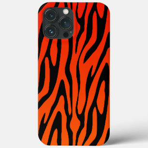 Padrão legal de faixa de laranja e zebra negra