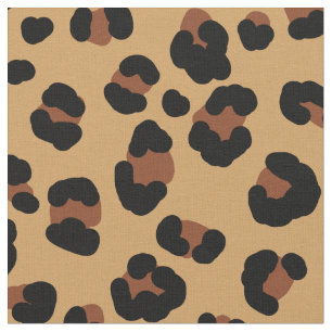 padrão leopardo castanho e tecido amarelo