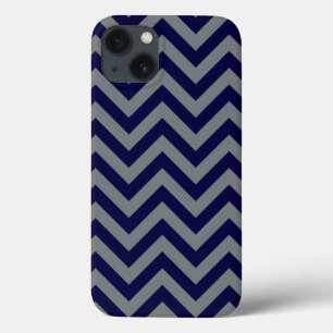Padrão marinho Azul, Carvão Grande Chevron ZigZa