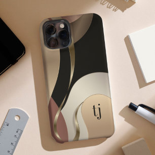 Padrão Metálico abstrato com Monograma