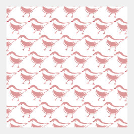 Padrão Minimalista de Desenho de Aves