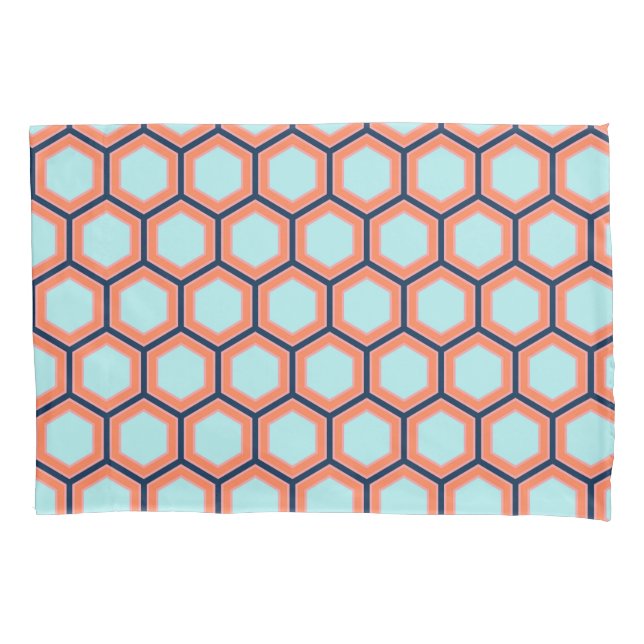 Padrão Modern Geométrico HoneyComb Retro HoneyComb (Frente)