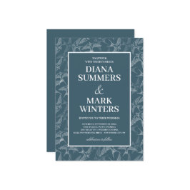 Padrão moderno com andorinhas. Convite De Casament