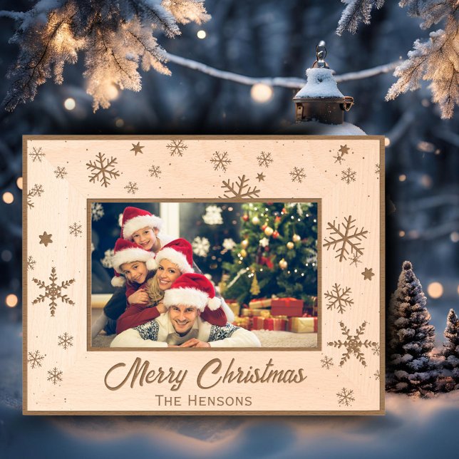 Padrão moderno de floco de neve Feliz Natal (Criador carregado)