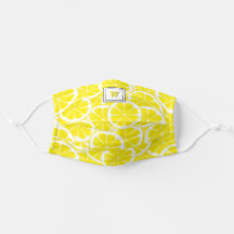 Padrão Moderno de Lemon Monograma
