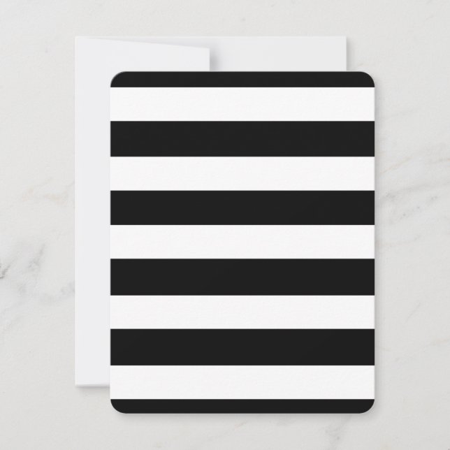 Padrão Moderno de Stripes Brancas Pretas (Frente)