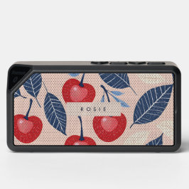 Padrão Monograma Personalizado de Cereja e Folha