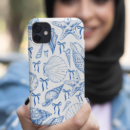 Padrão náutico de células de anzol em branco e pre