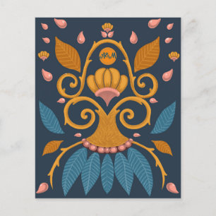 Padrão ornamentado Estilo medieval personalizado