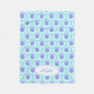 Padrão oval da pena de pavão roxo chamado cobertor