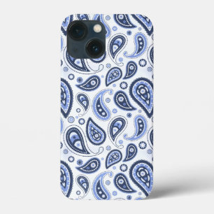 Padrão Paisley Azul