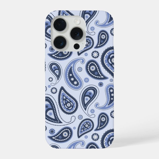 Padrão Paisley Azul (Verso)