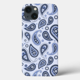 Padrão Paisley Azul