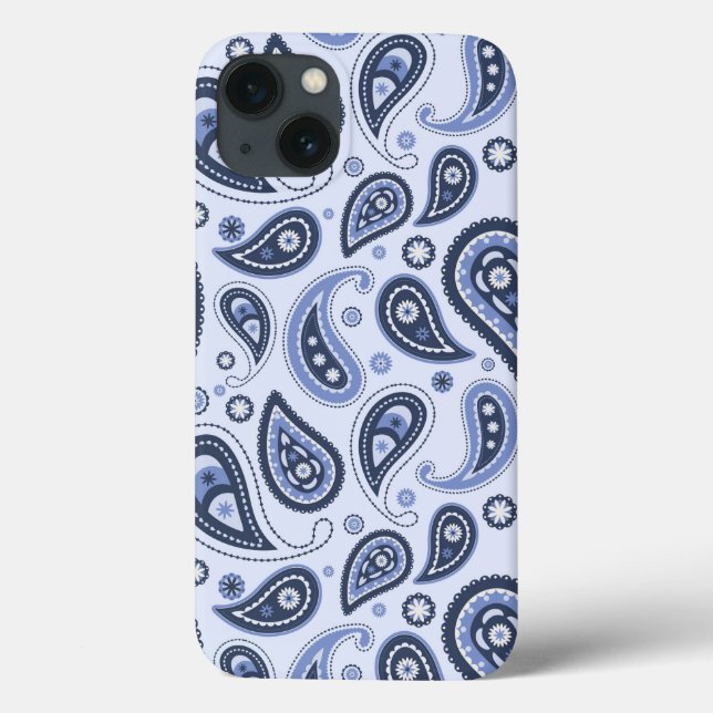 Padrão Paisley Azul (Verso)
