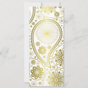 padrão paisley Dourado