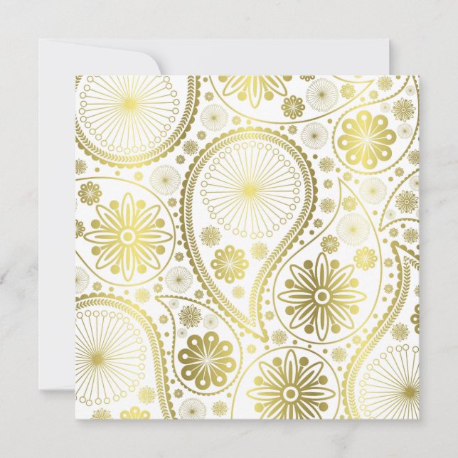 padrão paisley Dourado (Frente)