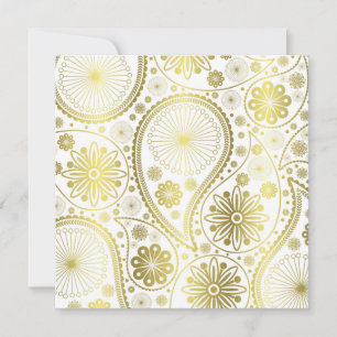 padrão paisley Dourado