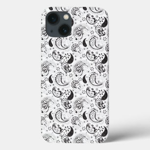 Padrão Paisley Preto e Branco – Arte Textil Elegan