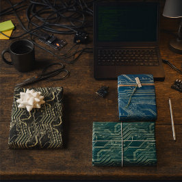 Padrão PCB Quirky Abstrato Electronic Geek