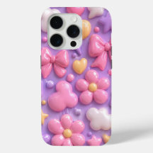 Padrão Perfeito de Laços e Corações Pastel Kawaii