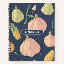 Padrão Personalizado Colorido de Aquarela do Alho