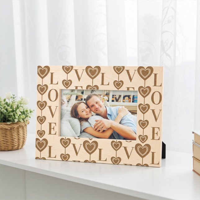 Padrão Personalizado de "AMOR" e Corações (Criador carregado)