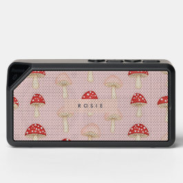 Padrão Personalizado de Cogumelo Vermelho Rosa-Ros