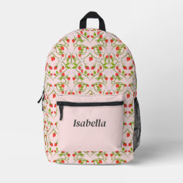 Padrão Personalizado de Morango em Aquarela