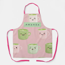Padrão Personalizado de Pastel Kawaii Matcha Tea