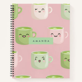 Padrão Personalizado de Pastel Kawaii Matcha Tea