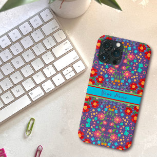 Padrão Personalizado do Flor Vermelho com Nome Rox