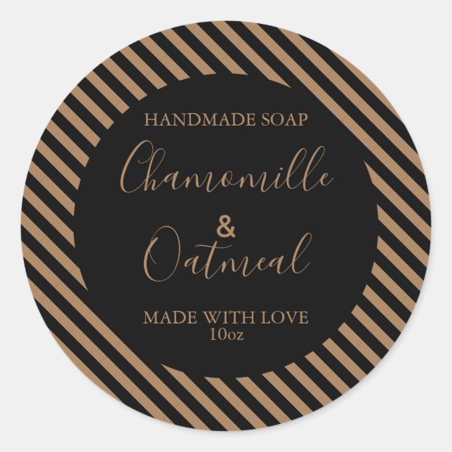 Padrão Personalizável de Etiqueta Soap Moderno (Frente)